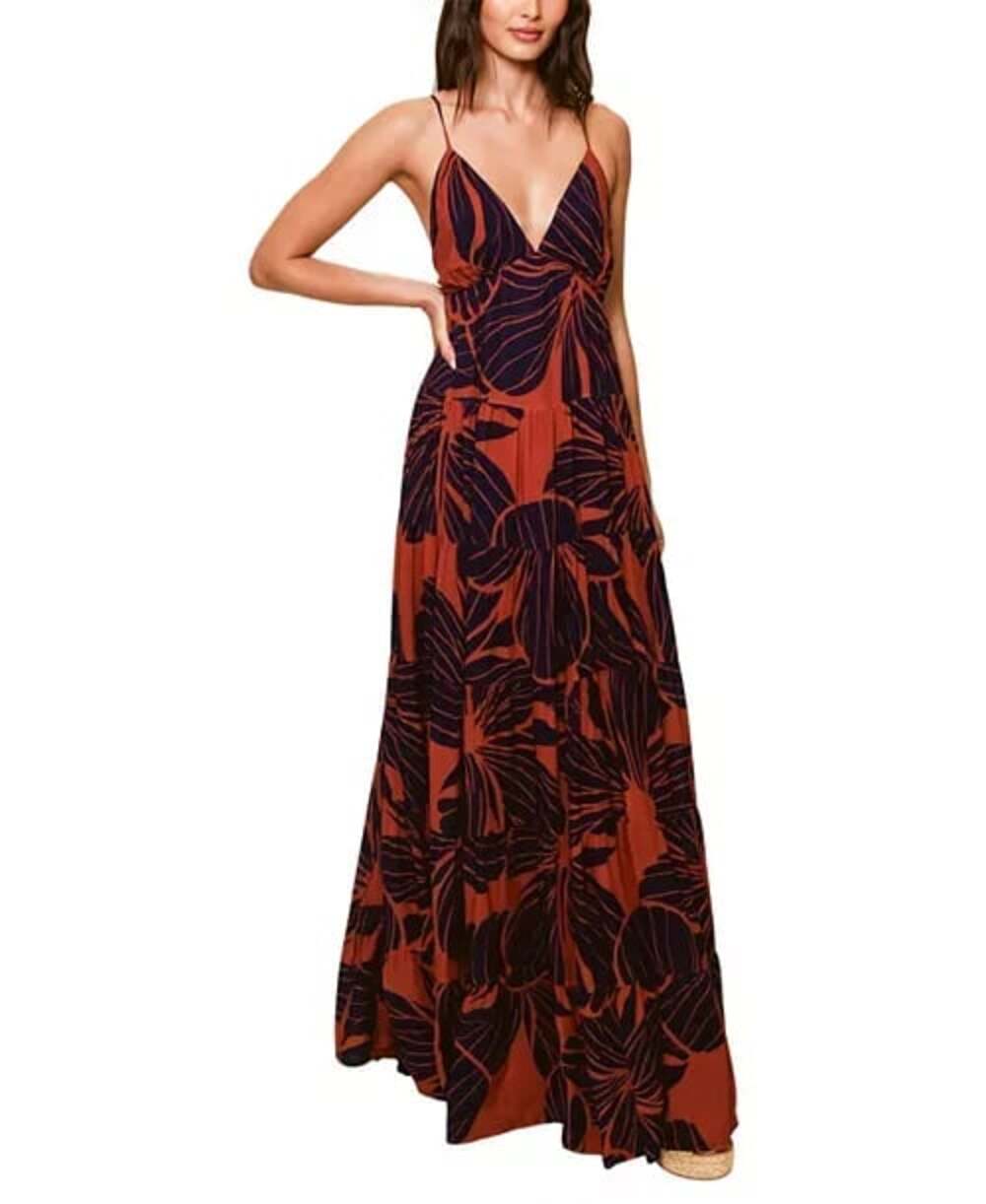 Hutch Romi Floral Tiered Maxi Dress XS NWOT $323